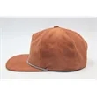 5 Panel Unstructed Corduroy Snapback Rope Hat | https://www.bestnamebadges.com