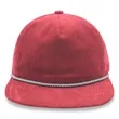 5 Panel Unstructed Corduroy Snapback Rope Hat | https://www.bestnamebadges.com
