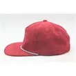 5 Panel Unstructed Corduroy Snapback Rope Hat | https://www.bestnamebadges.com