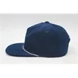 5 Panel Unstructed Corduroy Snapback Rope Hat | https://www.bestnamebadges.com