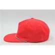 5 Panel Unstructed Corduroy Snapback Rope Hat | https://www.bestnamebadges.com