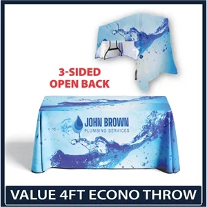 Value - 4ft x 30"T x 29"H Economy Throw
