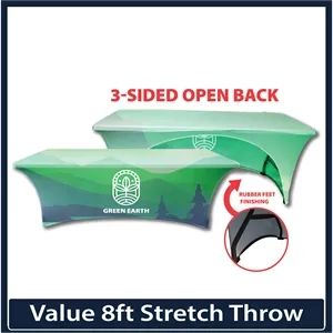 Value - 8ft x 30"T x 29"H Stretch Throw (3-sided)