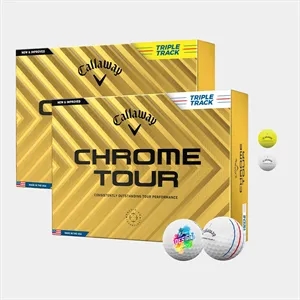 Callaway® Chrome Tour Triple Track Golf Balls | https://www.bestnamebadges.com