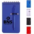 Custom Mini Spiral Jotter Notebook with Pen | https://www.bestnamebadges.com