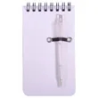 Custom Mini Spiral Jotter Notebook with Pen | https://www.bestnamebadges.com