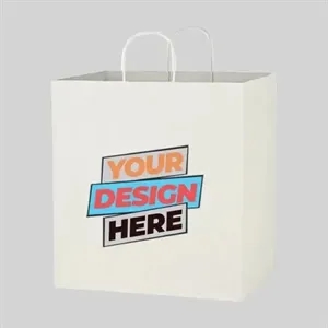 White Kraft Paper Bags | https://www.bestnamebadges.com