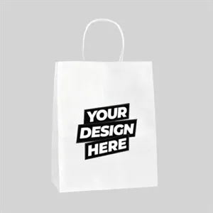 Paper Shopping Bag with Twisted Handles | https://www.bestnamebadges.com