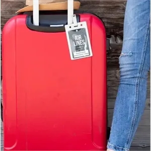 Blank Luggage Tag Holders | https://www.bestnamebadges.com