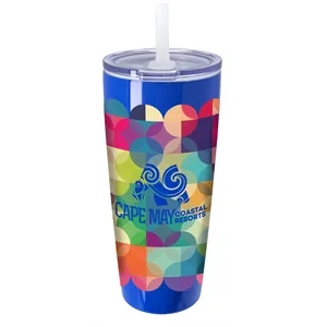 Koozie® Built-in Straw Vacuum Tumbler - 30 oz. | https://www.bestnamebadges.com