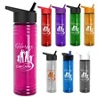 Garyline® Slim Fit Bottle with Flip-Straw Lid - 24 oz. | https://www.bestnamebadges.com