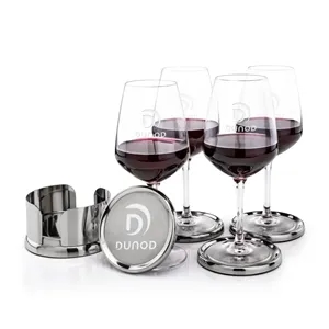 Baldoni Coasters & Mandelay Wine Set | https://www.bestnamebadges.com