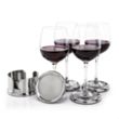 Baldoni Coasters & Danforth Wine Set | https://www.bestnamebadges.com