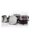 Baldoni Coasters & Garland Stemless Wine Set | https://www.bestnamebadges.com