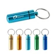 Waterproof Aluminum Alloy Pill Box Keychain | https://www.bestnamebadges.com