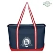 Large Cotton Canvas Admiral Tote Bag | https://www.bestnamebadges.com