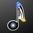 Music Note Flashing Pins | https://www.bestnamebadges.com