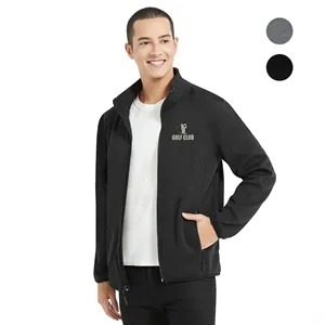 Men's Heathered Full Zip Fleece Sweater Jacket 320GSM