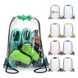 Clear Stadium Drawstring Backpack | https://www.bestnamebadges.com