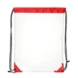 Clear Stadium Drawstring Backpack | https://www.bestnamebadges.com