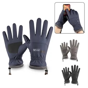 Custom Logo Winter Touchscreen Gloves | https://www.bestnamebadges.com