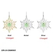 Snowflake Holiday Ornament | https://www.bestnamebadges.com