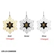 Snowflake Holiday Ornament | https://www.bestnamebadges.com