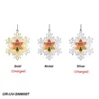 Snowflake Holiday Ornament | https://www.bestnamebadges.com