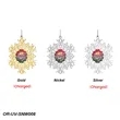 Snowflake Holiday Ornament | https://www.bestnamebadges.com
