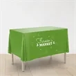 8' x 6.5' Custom Plastic Rectangular Table Cover | https://www.bestnamebadges.com