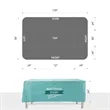 10' x 6.5' Custom Plastic Rectangular Table Cover | https://www.bestnamebadges.com