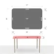 57" x 39" Custom Plastic Rectangular Table Cover | https://www.bestnamebadges.com
