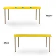 81" x 39" Custom Plastic Rectangular Table Cover | https://www.bestnamebadges.com