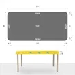 81" x 39" Custom Plastic Rectangular Table Cover | https://www.bestnamebadges.com