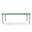 105" x 39" Custom Plastic Rectangular Table Cover | https://www.bestnamebadges.com