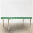 105" x 39" Custom Plastic Rectangular Table Cover | https://www.bestnamebadges.com