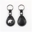 Leather Air-Tag w/ Belt Closure & Keyring Custom Luggage Tag | https://www.bestnamebadges.com