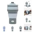 10 oz Collapsible Silicone Coffee Cup | https://www.bestnamebadges.com