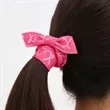 Colorful Rainbow Elastic Knotted Hair Ties | https://www.bestnamebadges.com