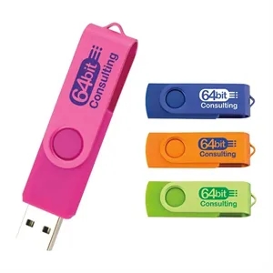 Universal Source® 8 GB Two Tone Folding USB 2.0 Flash Drive | https://www.bestnamebadges.com