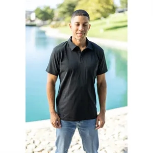 TERRA THREAD® Men's Cotton Polo Shirt GOTS & Fair Trade | https://www.bestnamebadges.com