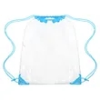 Large Clear Stadium Drawstring Backpack (Ocean) | https://www.bestnamebadges.com