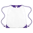 Large Clear Stadium Drawstring Backpack (Ocean) | https://www.bestnamebadges.com
