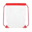 Large Clear Stadium Drawstring Backpack (Ocean) | https://www.bestnamebadges.com