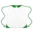 Large Clear Stadium Drawstring Backpack (Ocean) | https://www.bestnamebadges.com