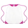 Large Clear Stadium Drawstring Backpack (Ocean) | https://www.bestnamebadges.com