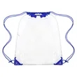 Large Clear Stadium Drawstring Backpack (Ocean) | https://www.bestnamebadges.com