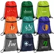 Sports Drawstring Backpack With Zipper Pocket (Ocean) | https://www.bestnamebadges.com