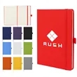A5 Pu Journal Notebook W/ Elastic Band & Pen Loop | https://www.bestnamebadges.com