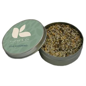 Steak Spice in a customized tin